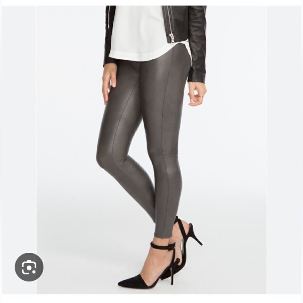 Spanx Faux Leather Moto Leggings